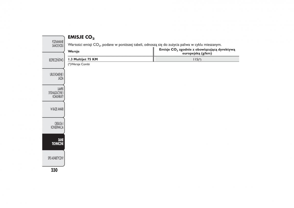 Fiat Fiorino IV 4 instrukcja obslugi / page 233