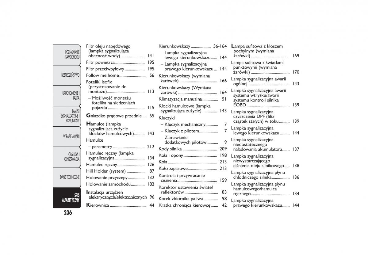 Fiat Fiorino IV 4 instrukcja obslugi / page 239