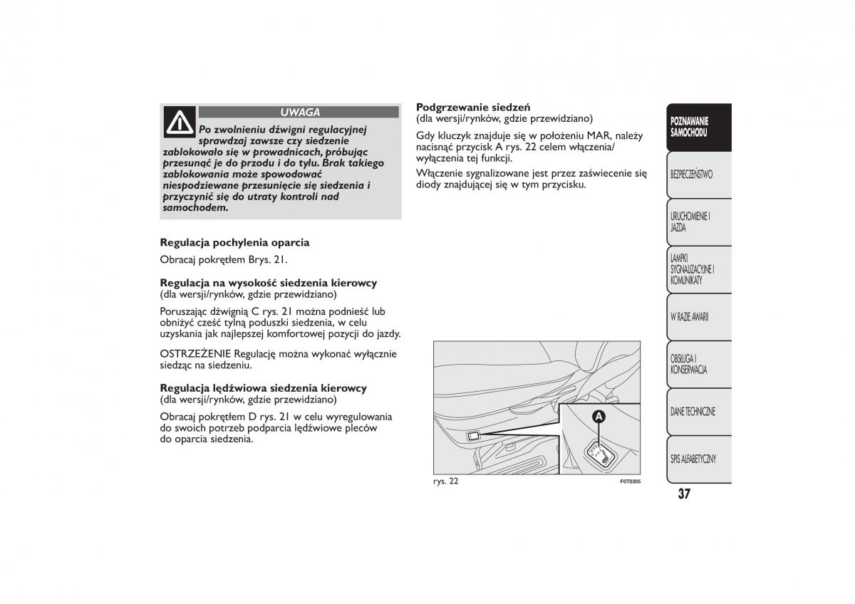 Fiat Fiorino IV 4 instrukcja obslugi / page 40