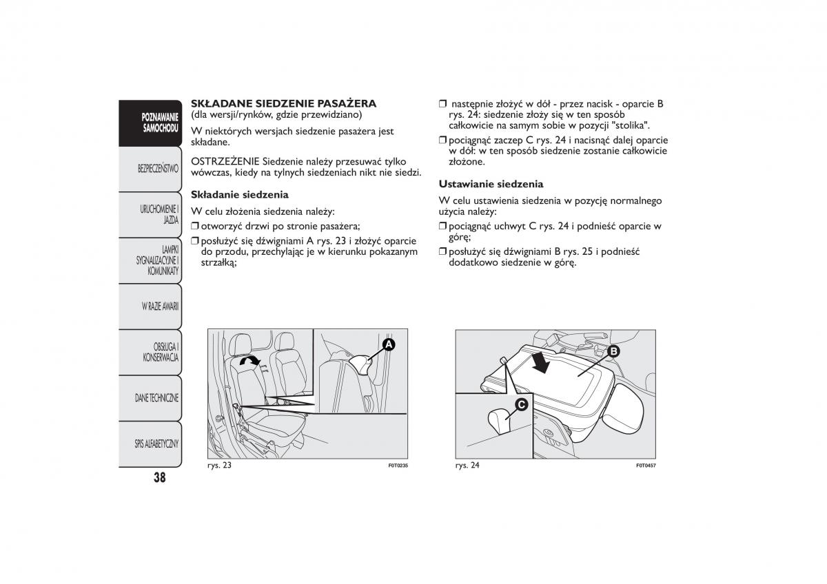 Fiat Fiorino IV 4 instrukcja obslugi / page 41