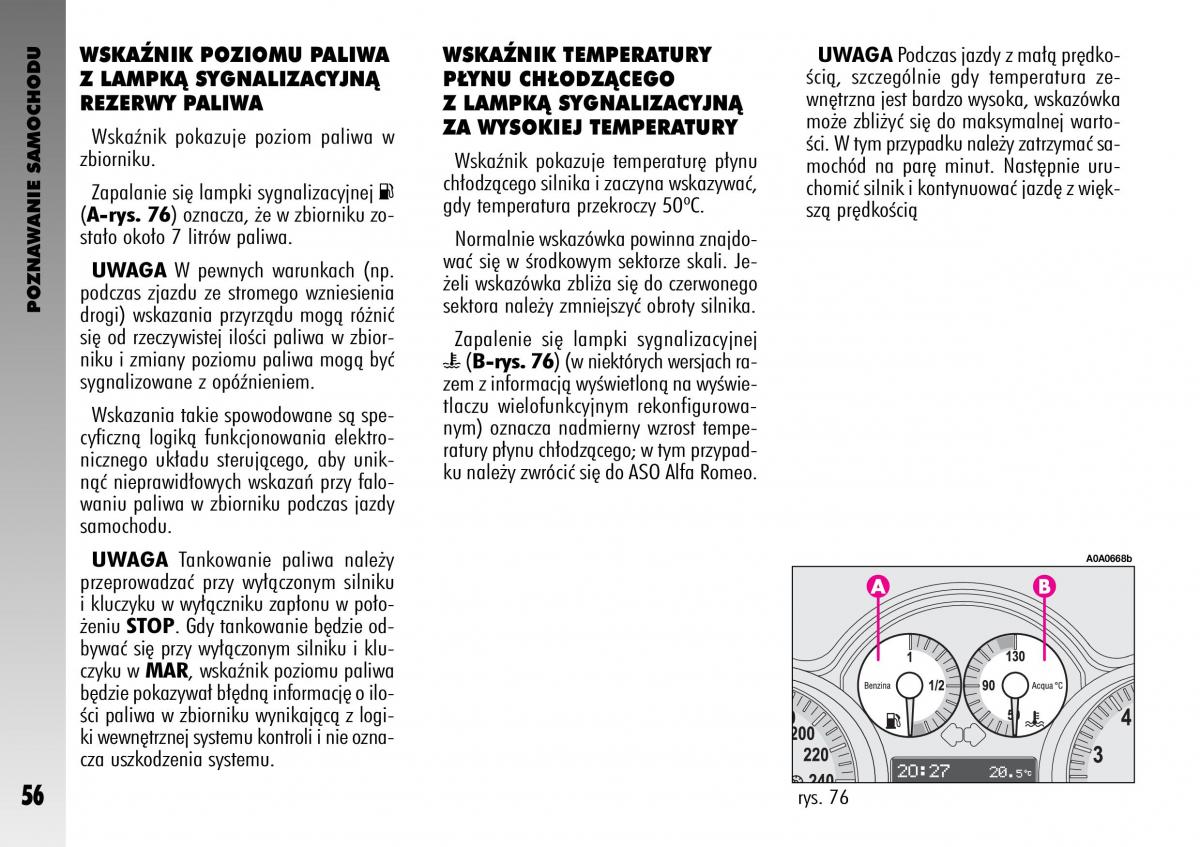 manual  Alfa Romeo GT instrukcja / page 57