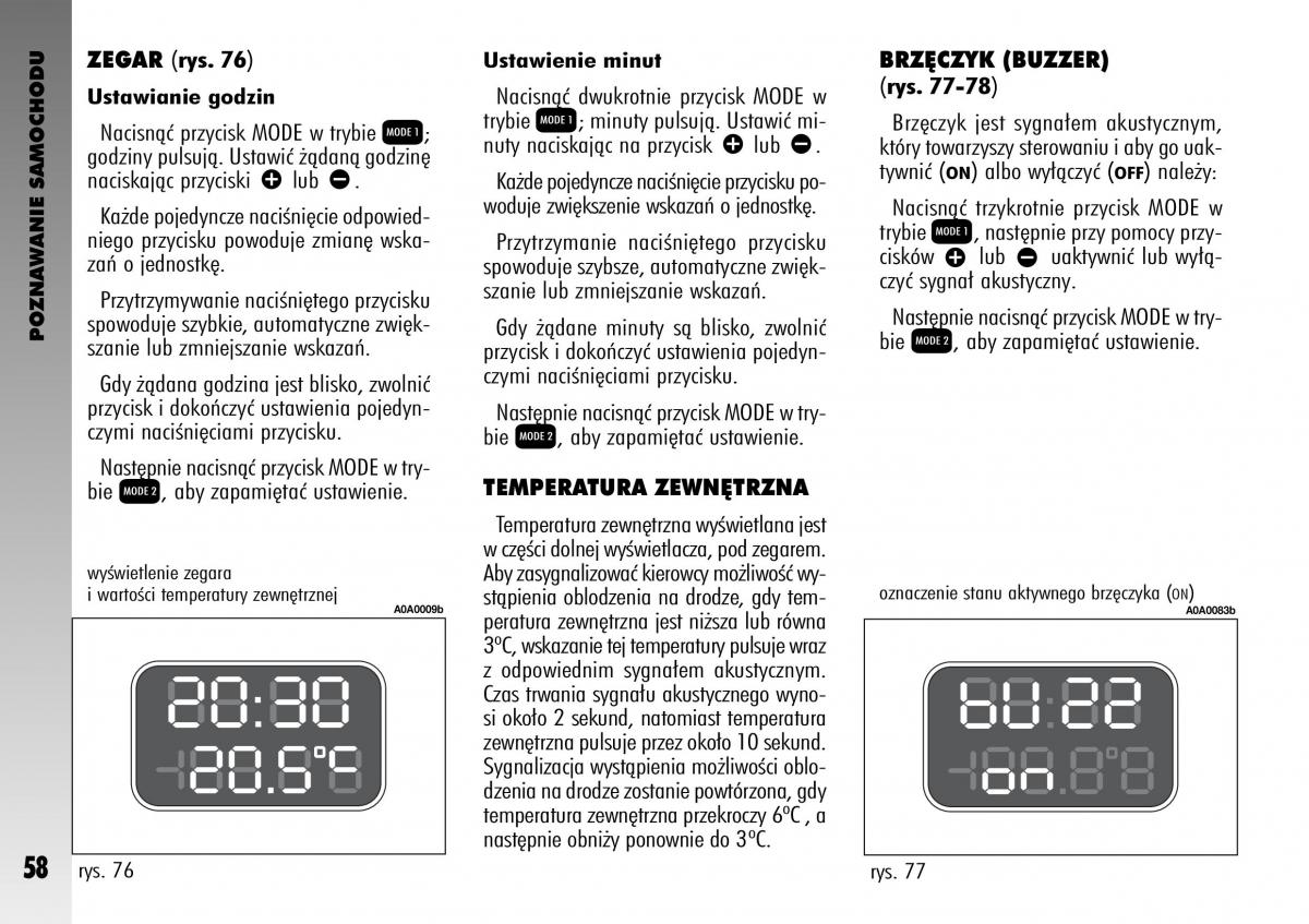 manual  Alfa Romeo GT instrukcja / page 59