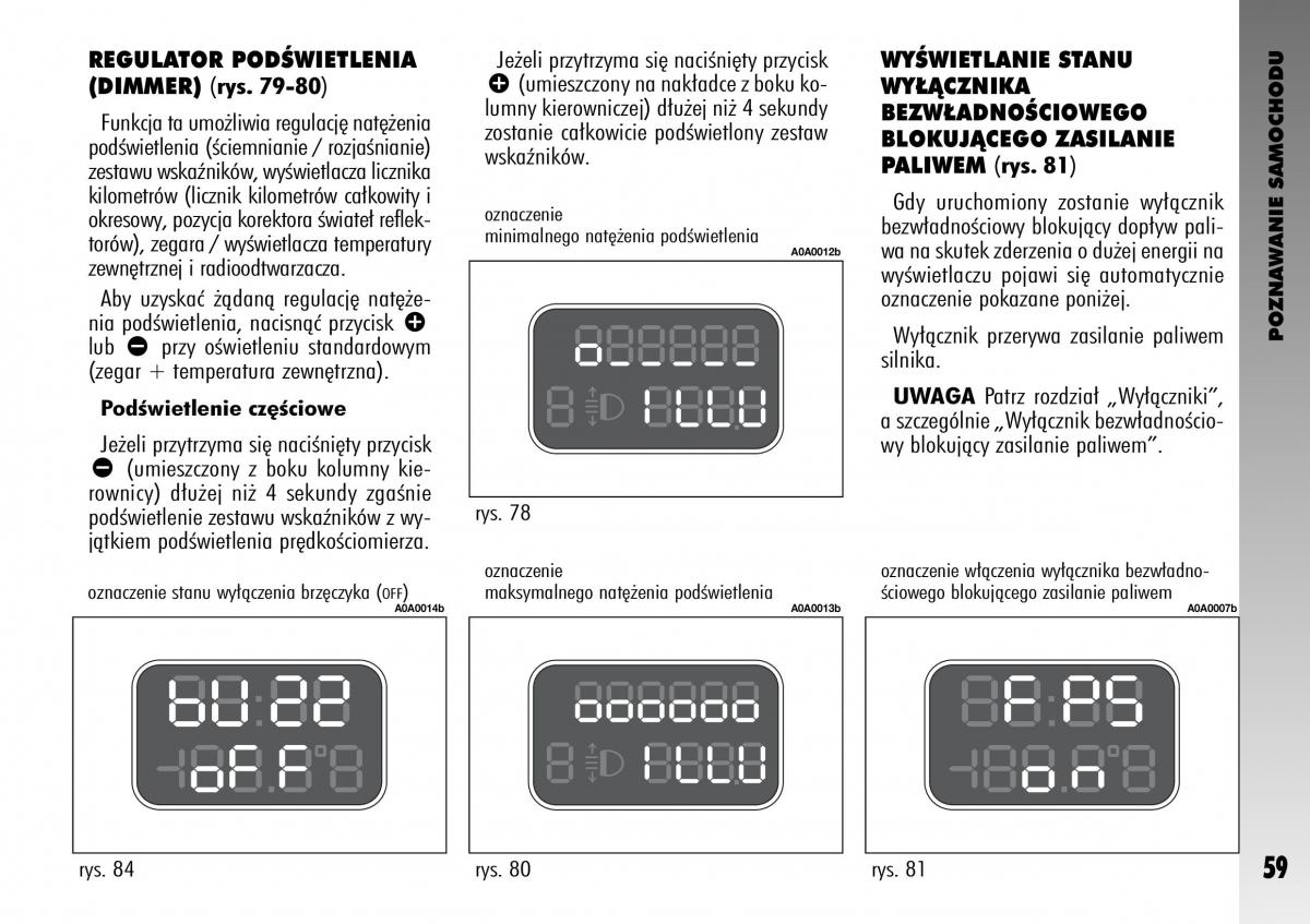 manual  Alfa Romeo GT instrukcja / page 60