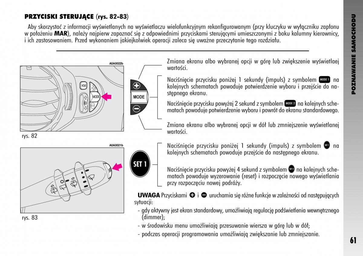 manual  Alfa Romeo GT instrukcja / page 62