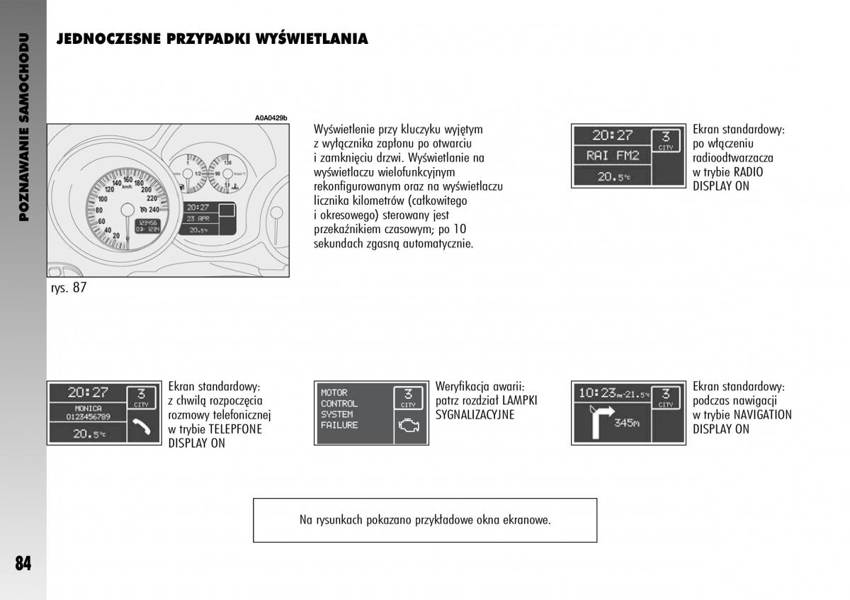 manual  Alfa Romeo GT instrukcja / page 85