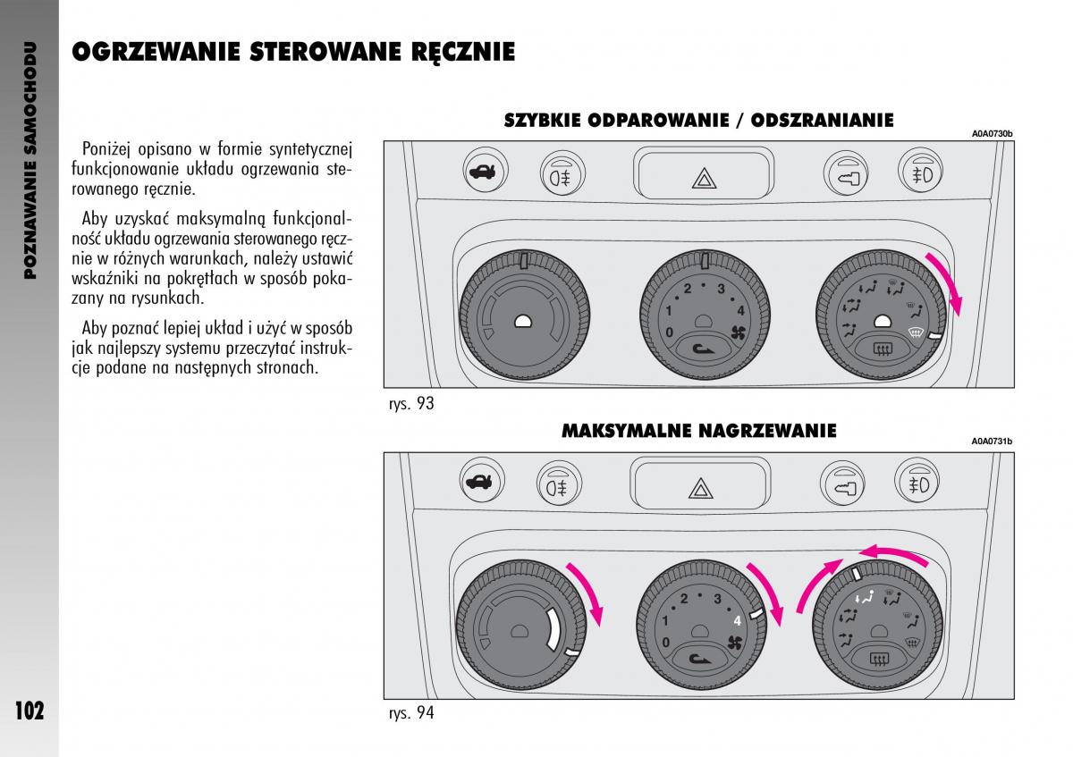 manual  Alfa Romeo GT instrukcja / page 103