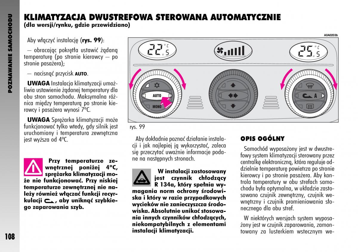 manual  Alfa Romeo GT instrukcja / page 109