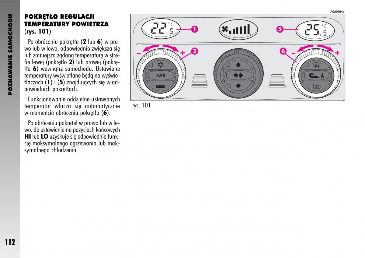 manual  Alfa Romeo GT instrukcja / page 113