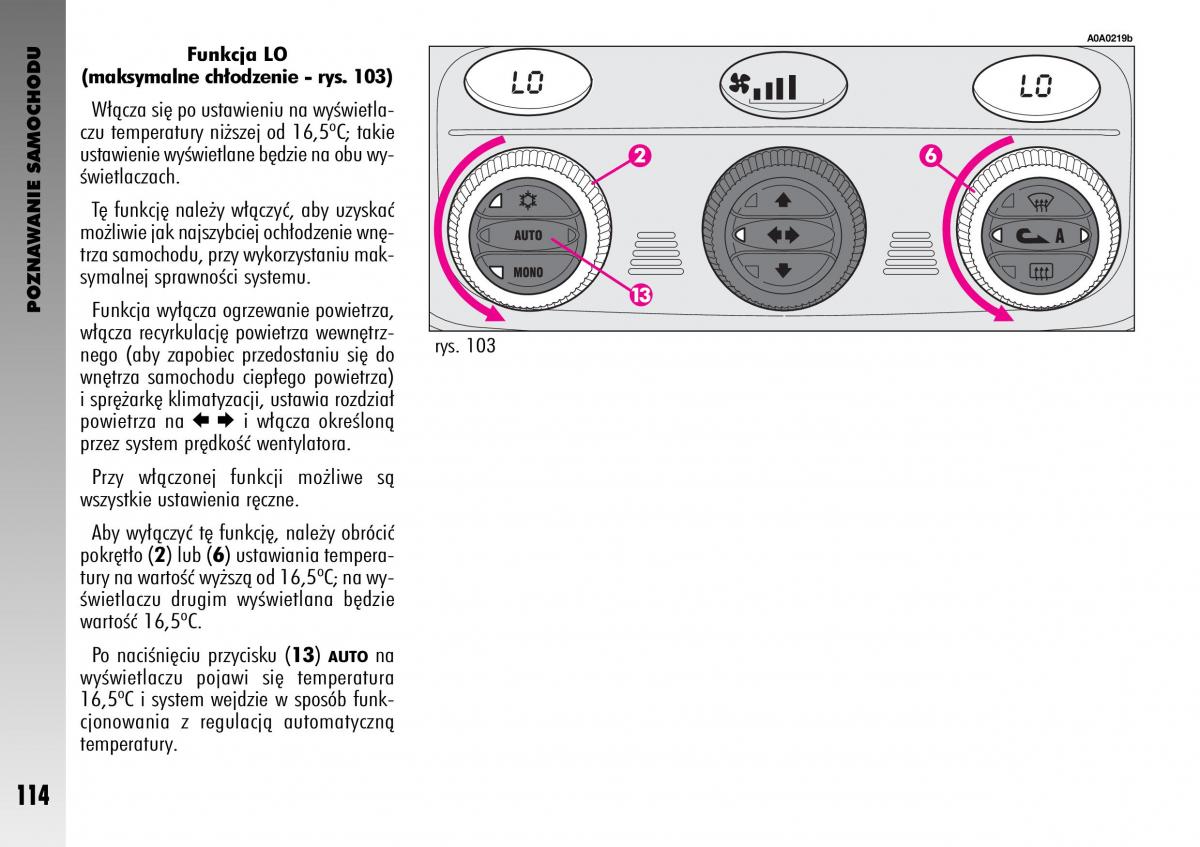 manual  Alfa Romeo GT instrukcja / page 115