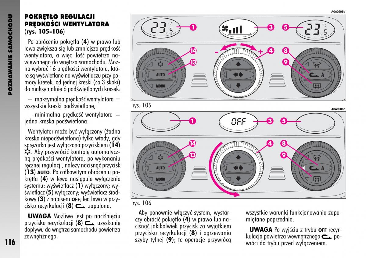 manual  Alfa Romeo GT instrukcja / page 117