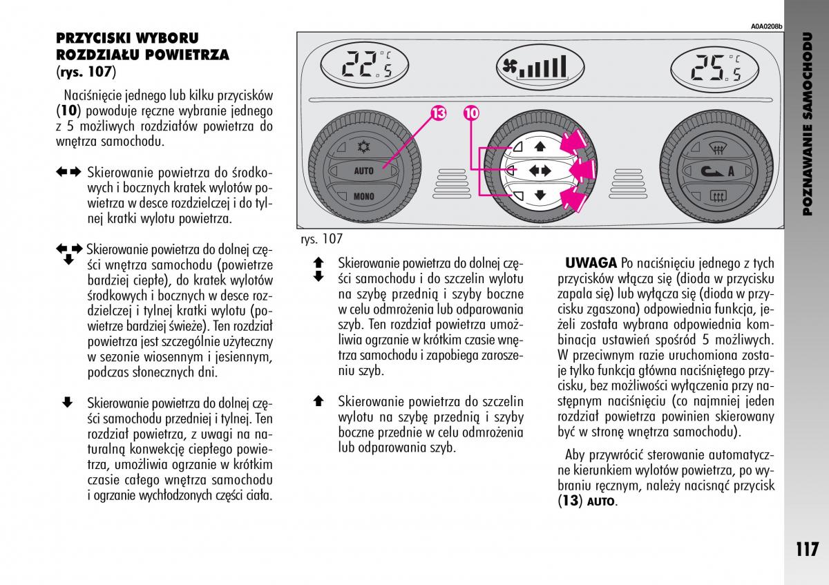 manual  Alfa Romeo GT instrukcja / page 118