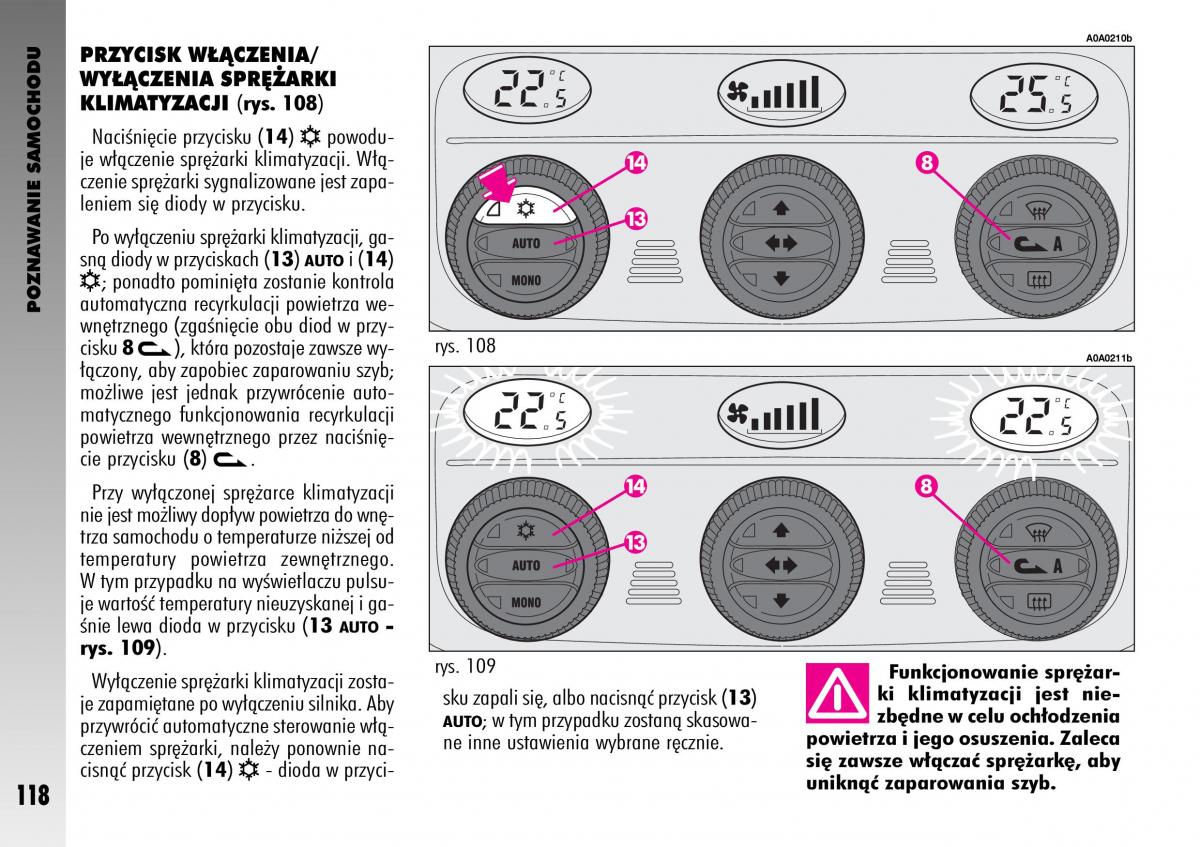 manual  Alfa Romeo GT instrukcja / page 119