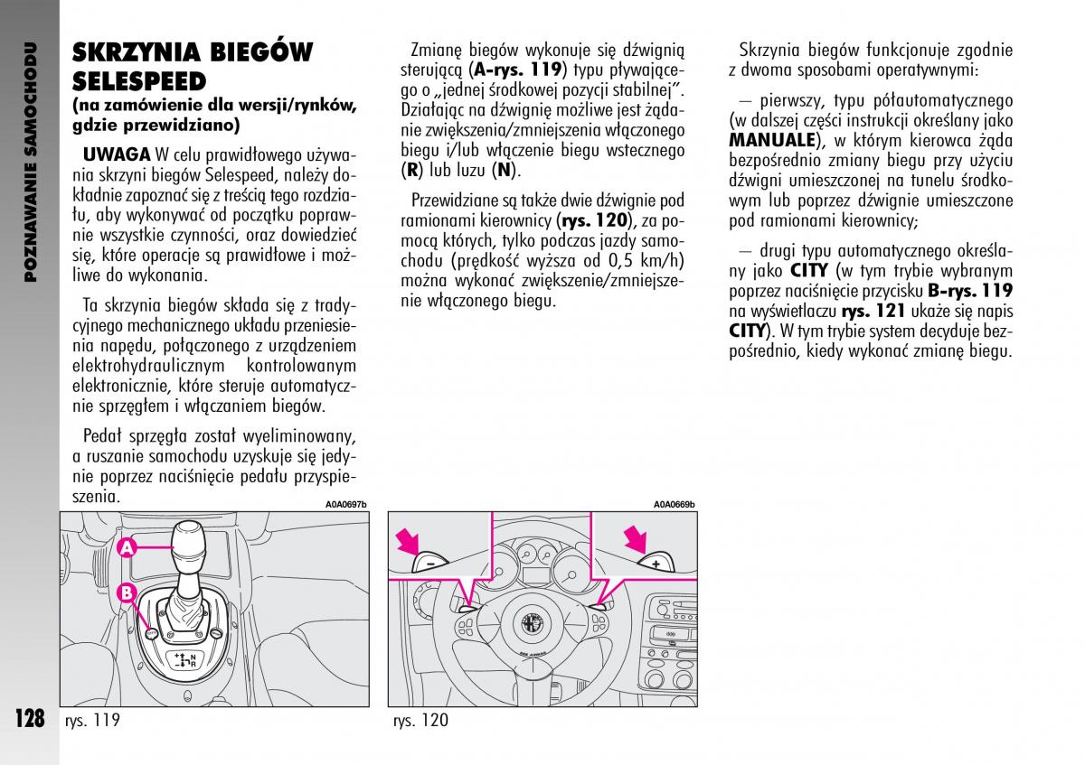 manual  Alfa Romeo GT instrukcja / page 129