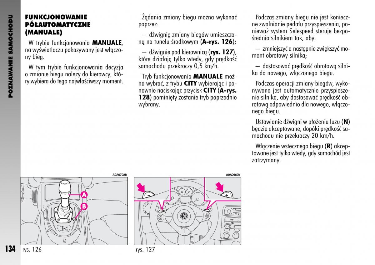 manual  Alfa Romeo GT instrukcja / page 135