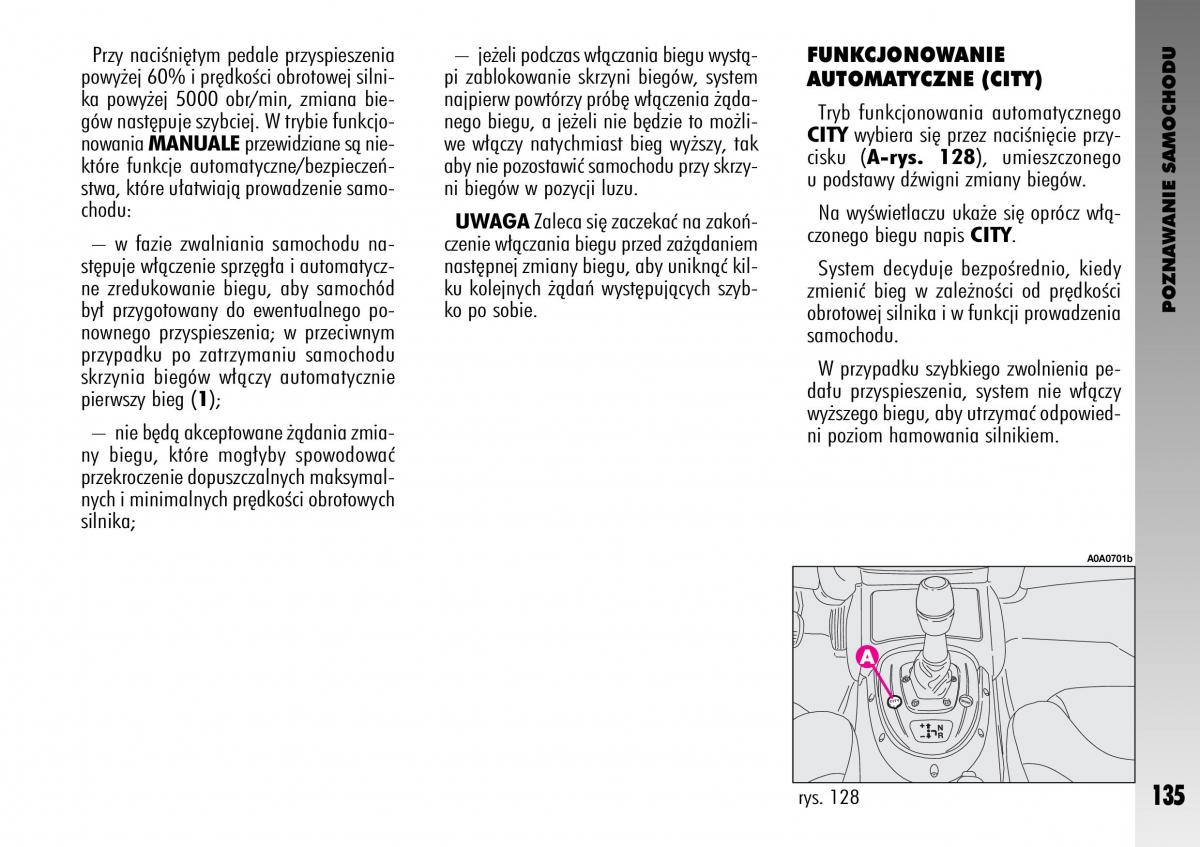 manual  Alfa Romeo GT instrukcja / page 136