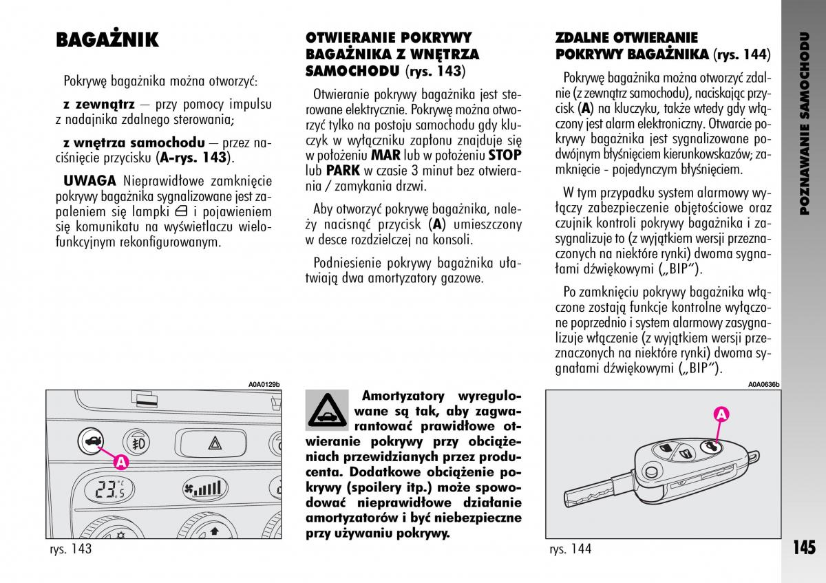 manual  Alfa Romeo GT instrukcja / page 146