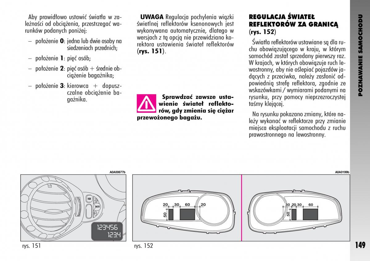 manual  Alfa Romeo GT instrukcja / page 150