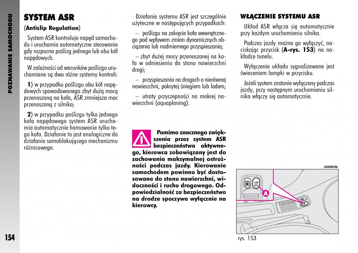 manual  Alfa Romeo GT instrukcja / page 155