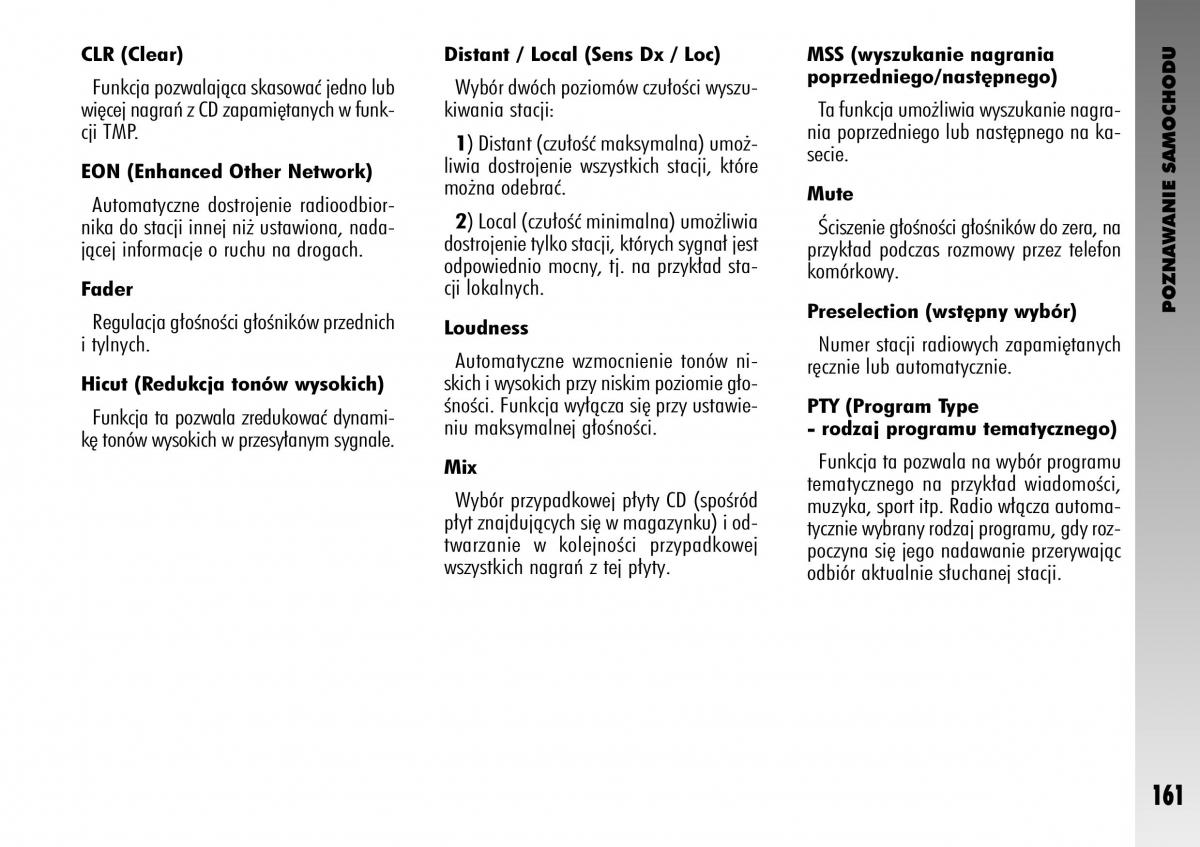 manual  Alfa Romeo GT instrukcja / page 162