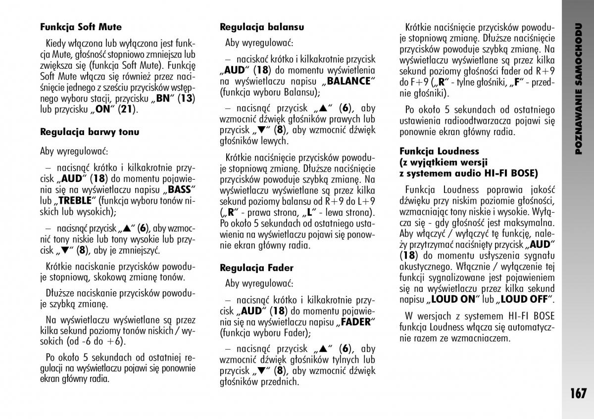 manual  Alfa Romeo GT instrukcja / page 168