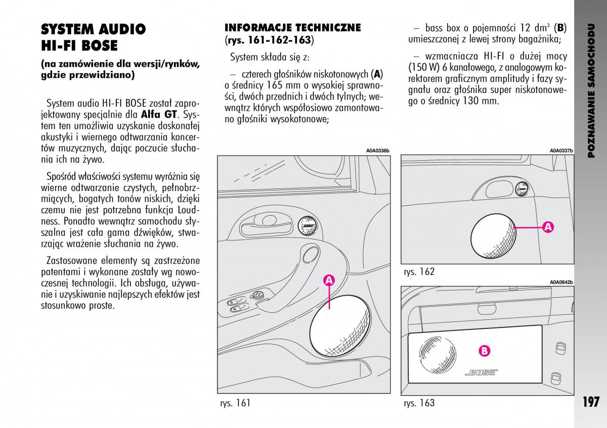 manual  Alfa Romeo GT instrukcja / page 198