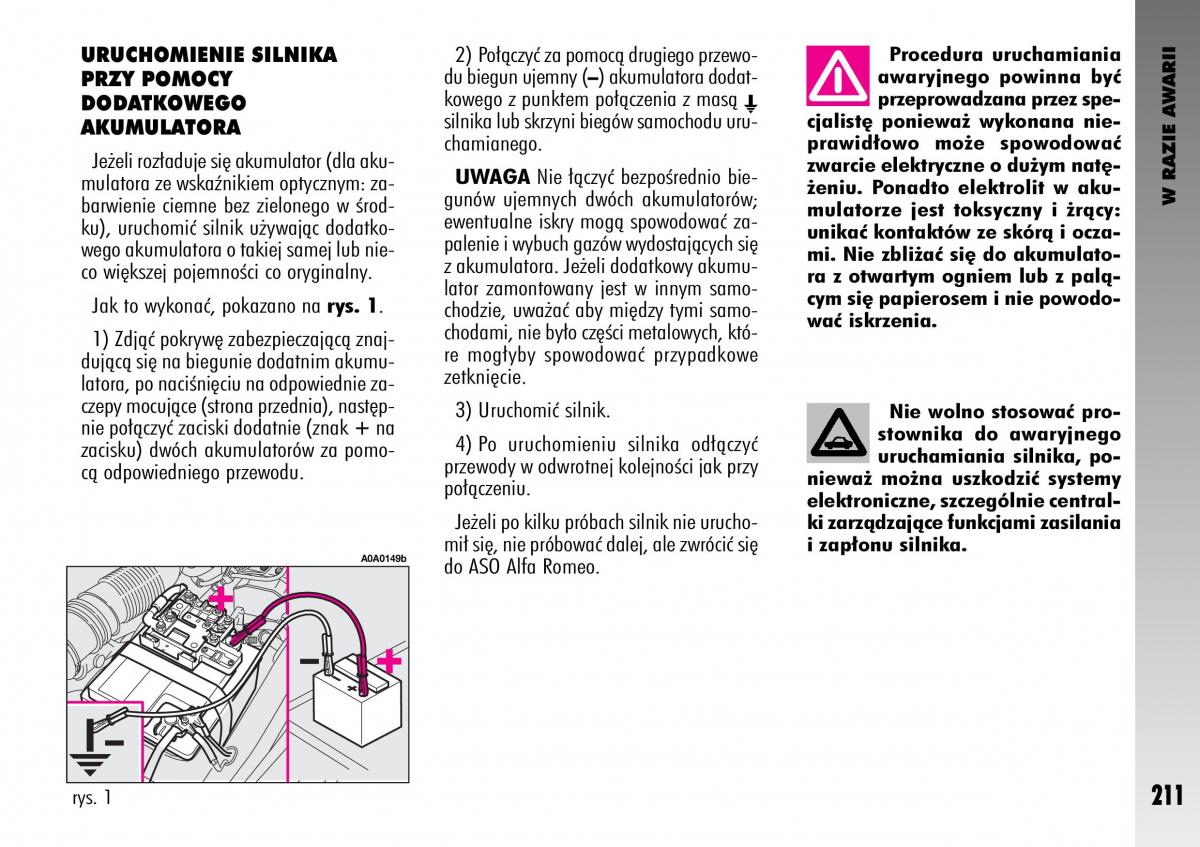 manual  Alfa Romeo GT instrukcja / page 212