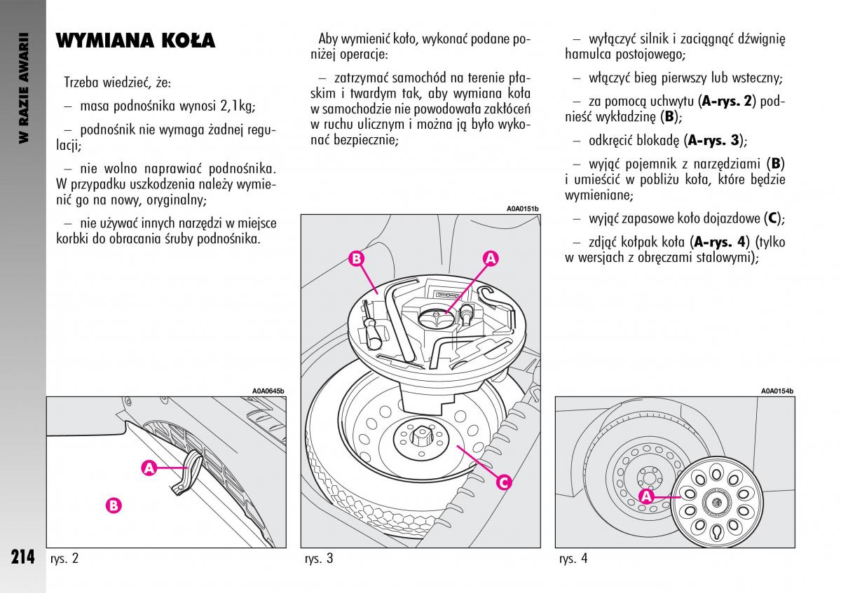 manual  Alfa Romeo GT instrukcja / page 215