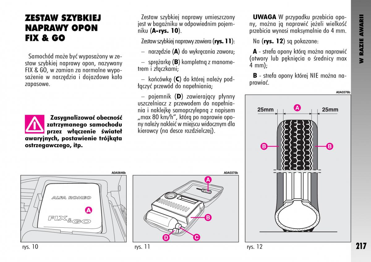 manual  Alfa Romeo GT instrukcja / page 218