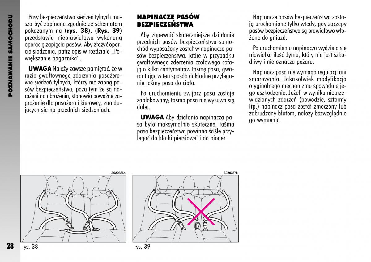 manual  Alfa Romeo GT instrukcja / page 29