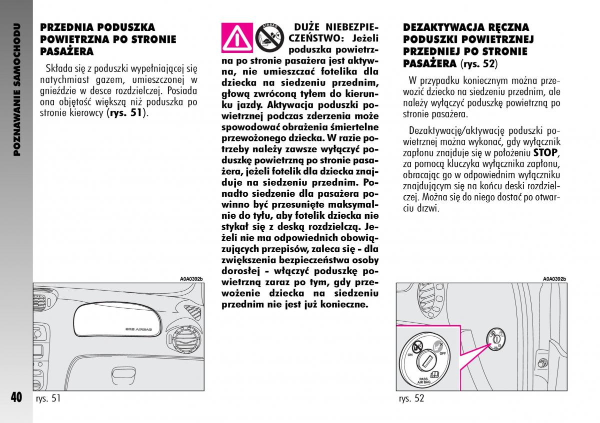 manual  Alfa Romeo GT instrukcja / page 41