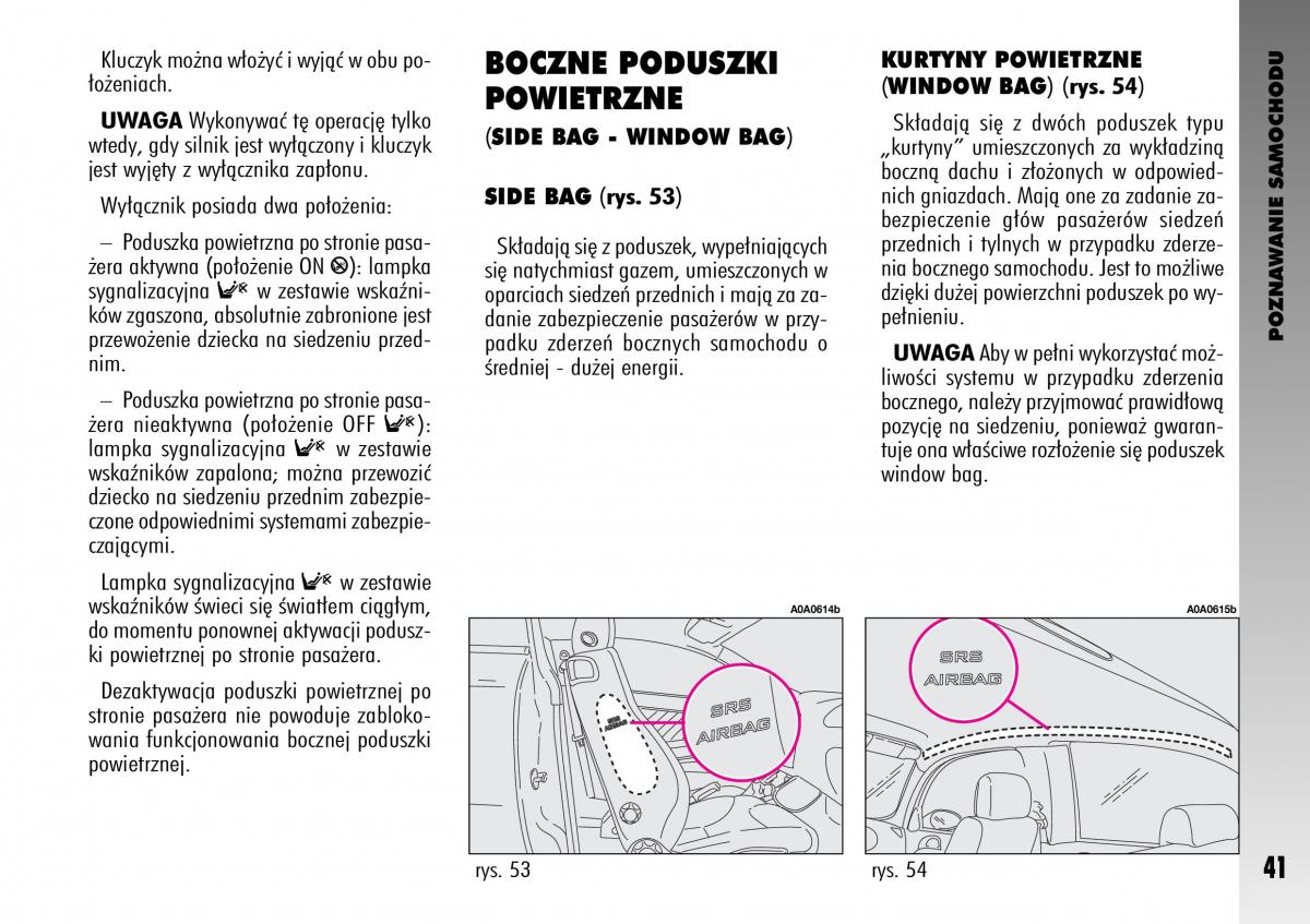 manual  Alfa Romeo GT instrukcja / page 42