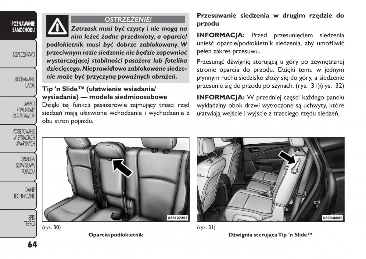 manual  Fiat Freemont instrukcja / page 70