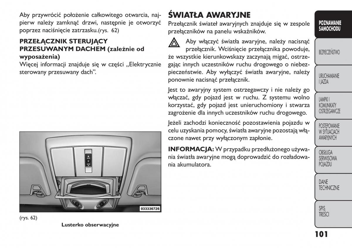 manual  Fiat Freemont instrukcja / page 107