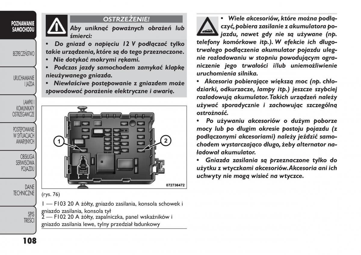 manual  Fiat Freemont instrukcja / page 114