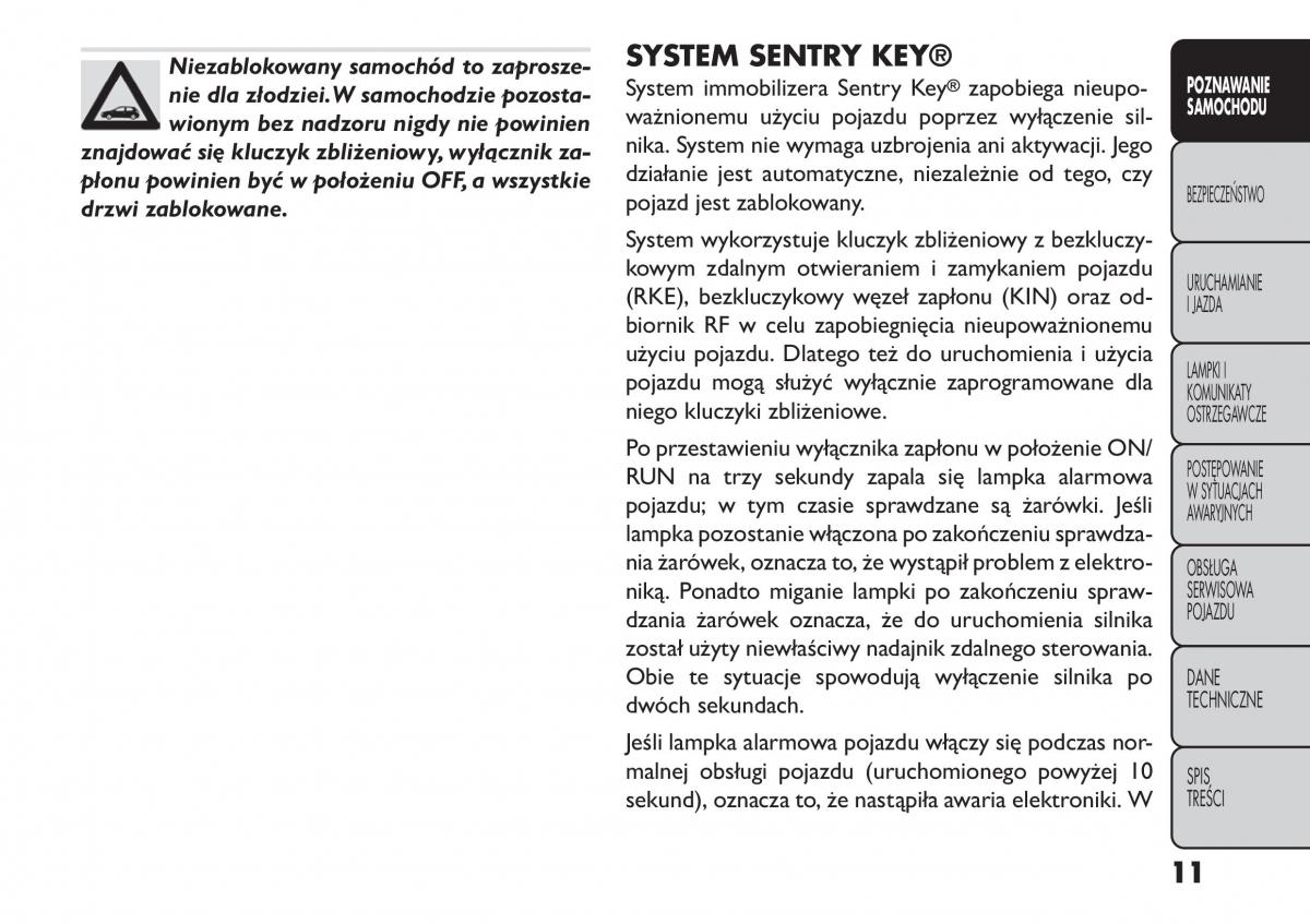 Fiat Freemont instrukcja obslugi / page 17