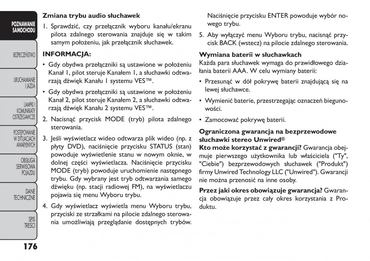 manual  Fiat Freemont instrukcja / page 182