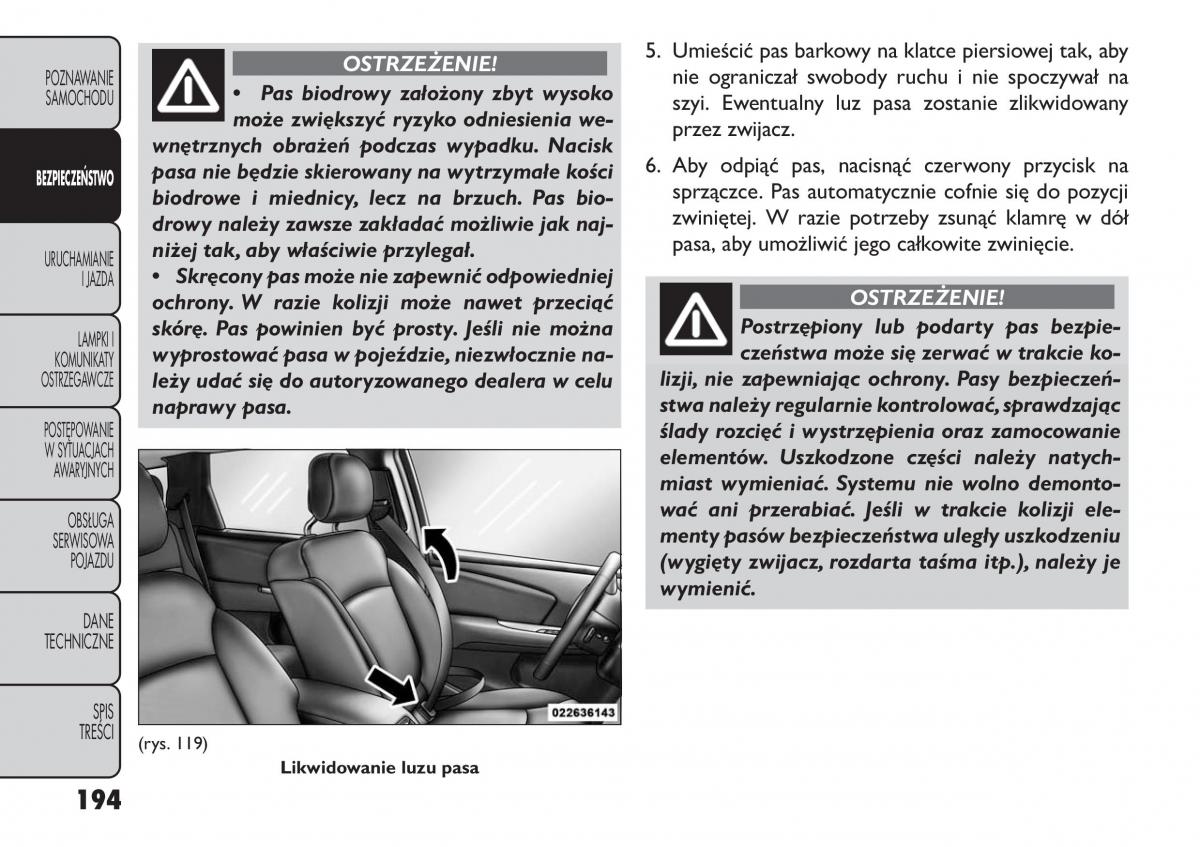 manual  Fiat Freemont instrukcja / page 200