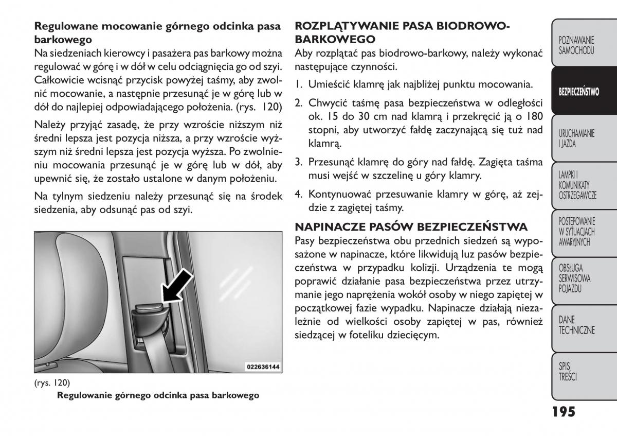 manual  Fiat Freemont instrukcja / page 201