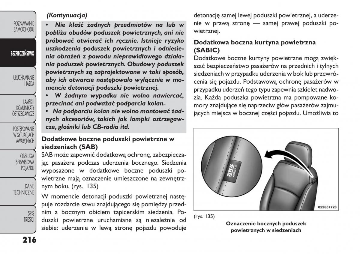 manual  Fiat Freemont instrukcja / page 222