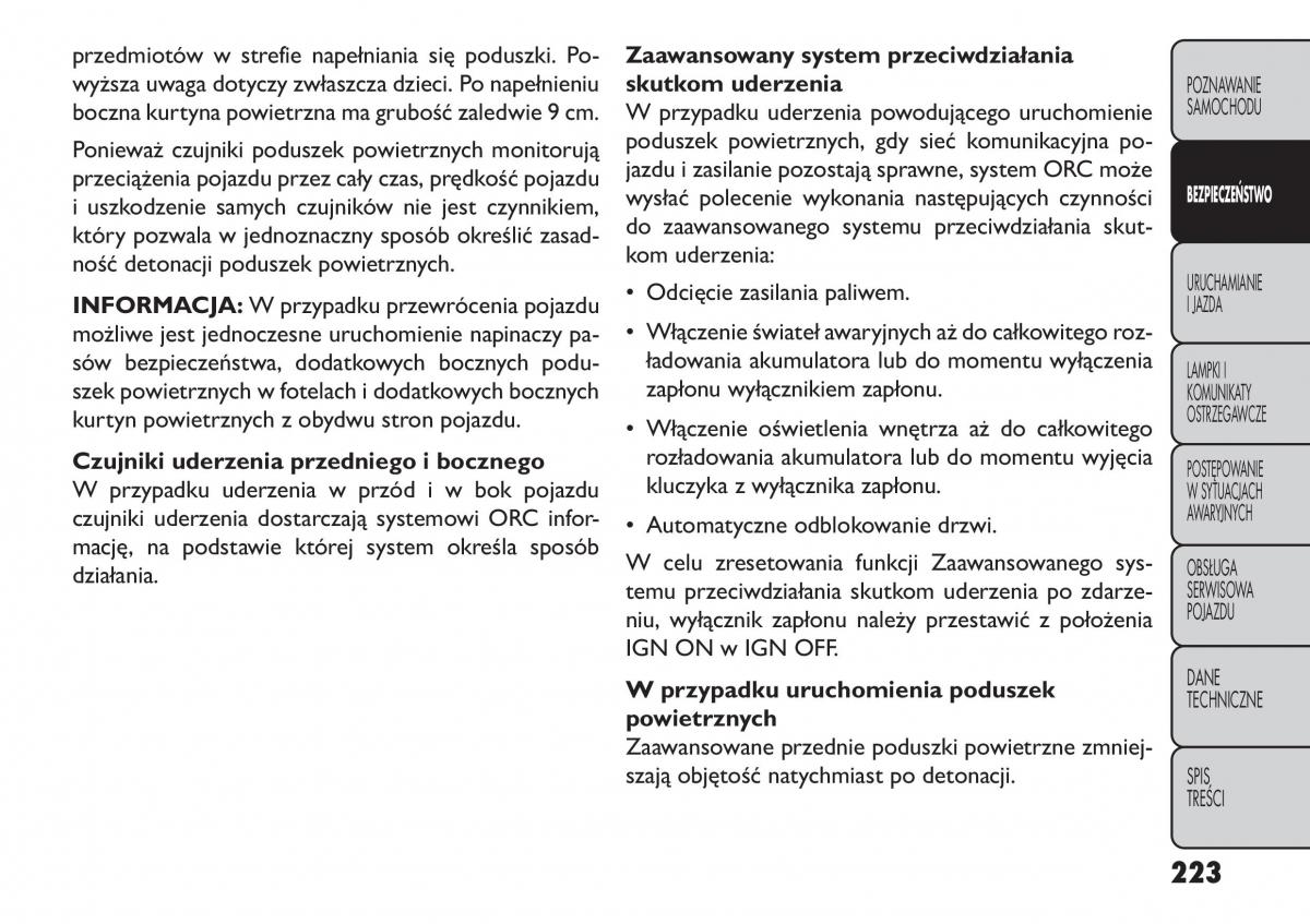 manual  Fiat Freemont instrukcja / page 229