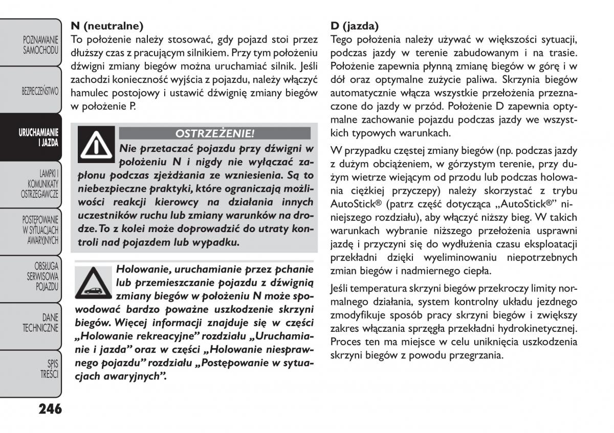 manual  Fiat Freemont instrukcja / page 252