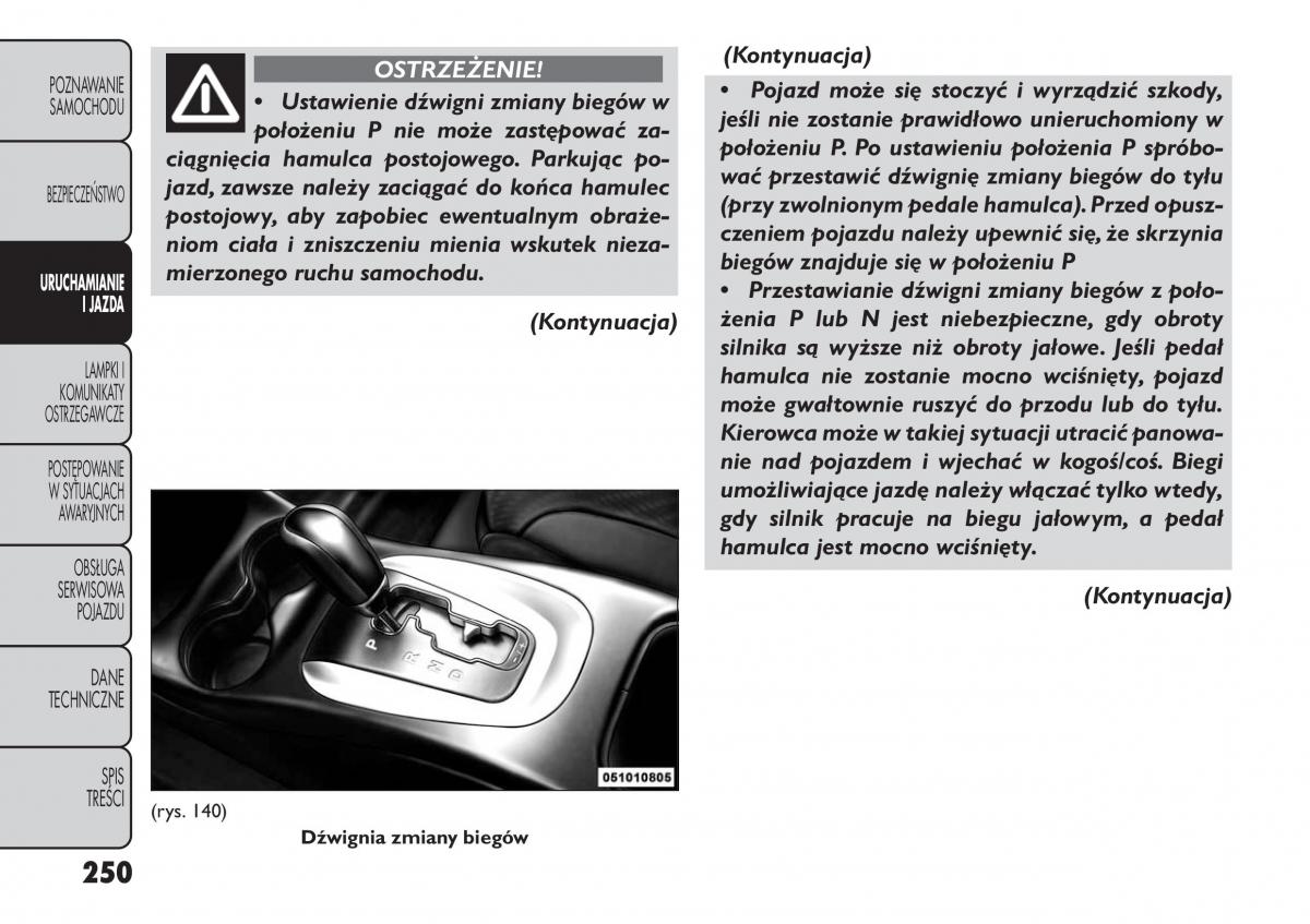 manual  Fiat Freemont instrukcja / page 256