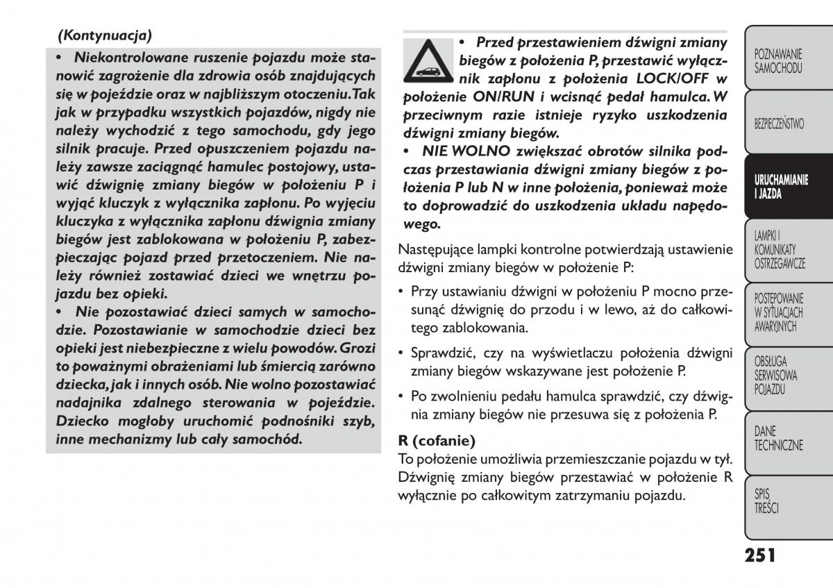 manual  Fiat Freemont instrukcja / page 257