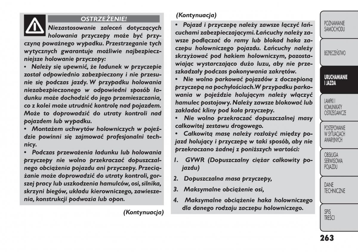 manual  Fiat Freemont instrukcja / page 269