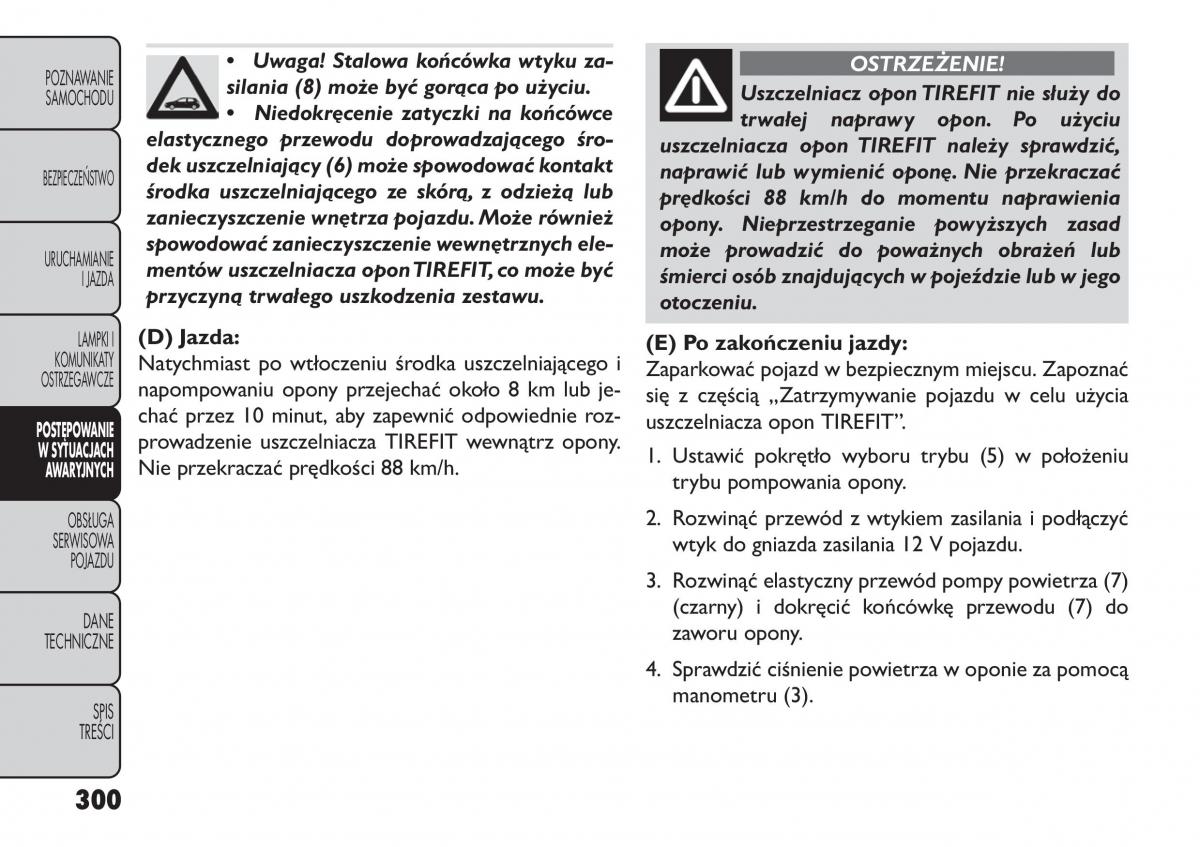 manual  Fiat Freemont instrukcja / page 306