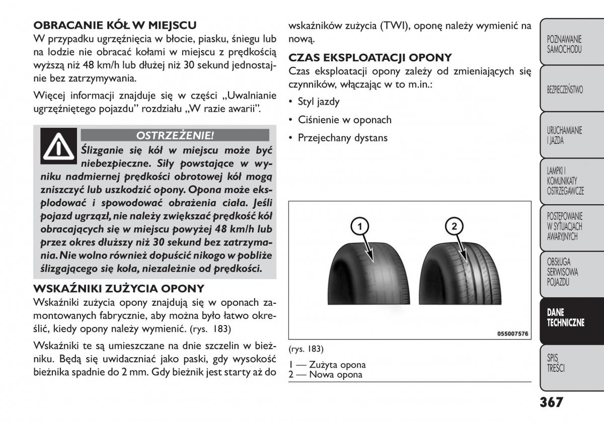 manual  Fiat Freemont instrukcja / page 373