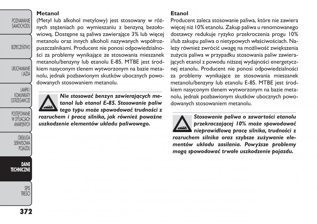 manual  Fiat Freemont instrukcja / page 378