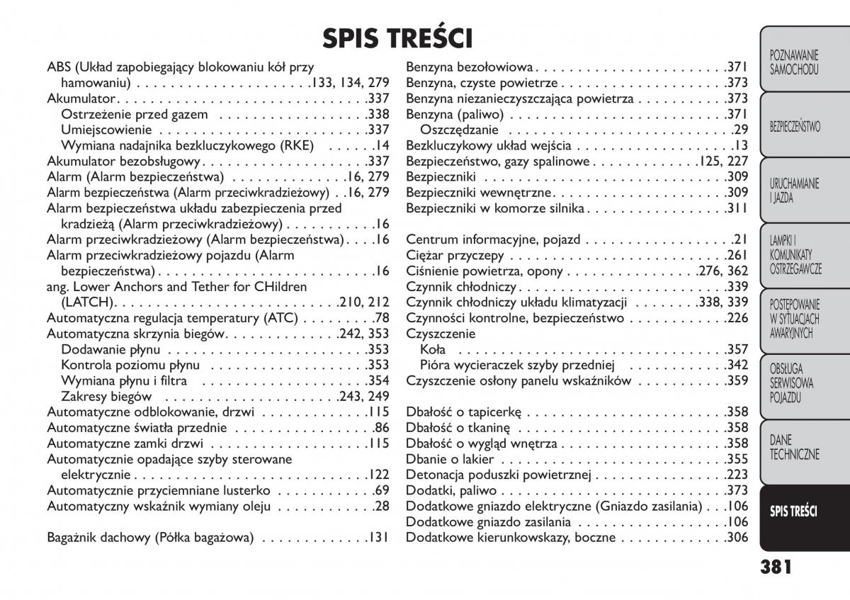 manual  Fiat Freemont instrukcja / page 387