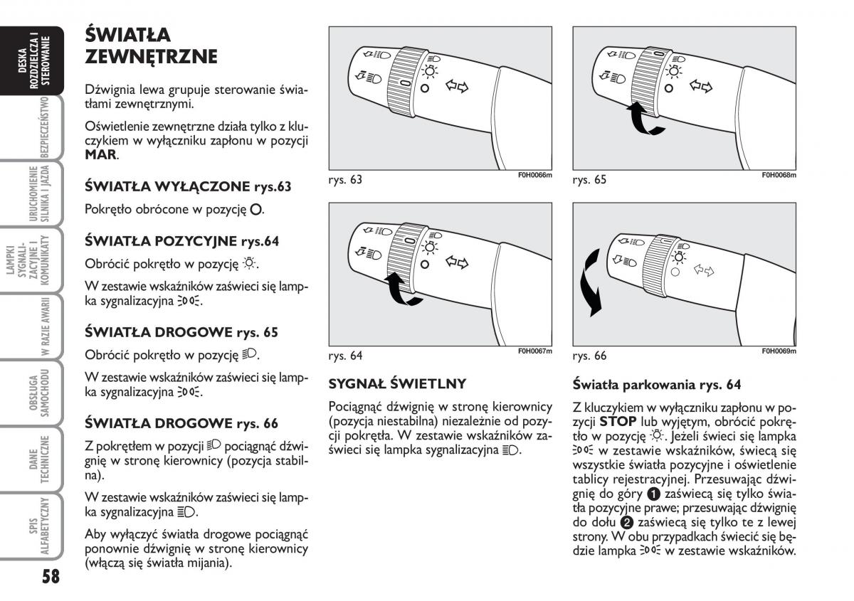 Fiat Idea instrukcja obslugi / page 59