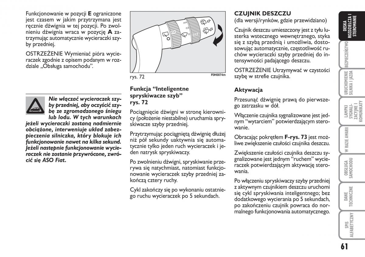 Fiat Idea instrukcja obslugi / page 62